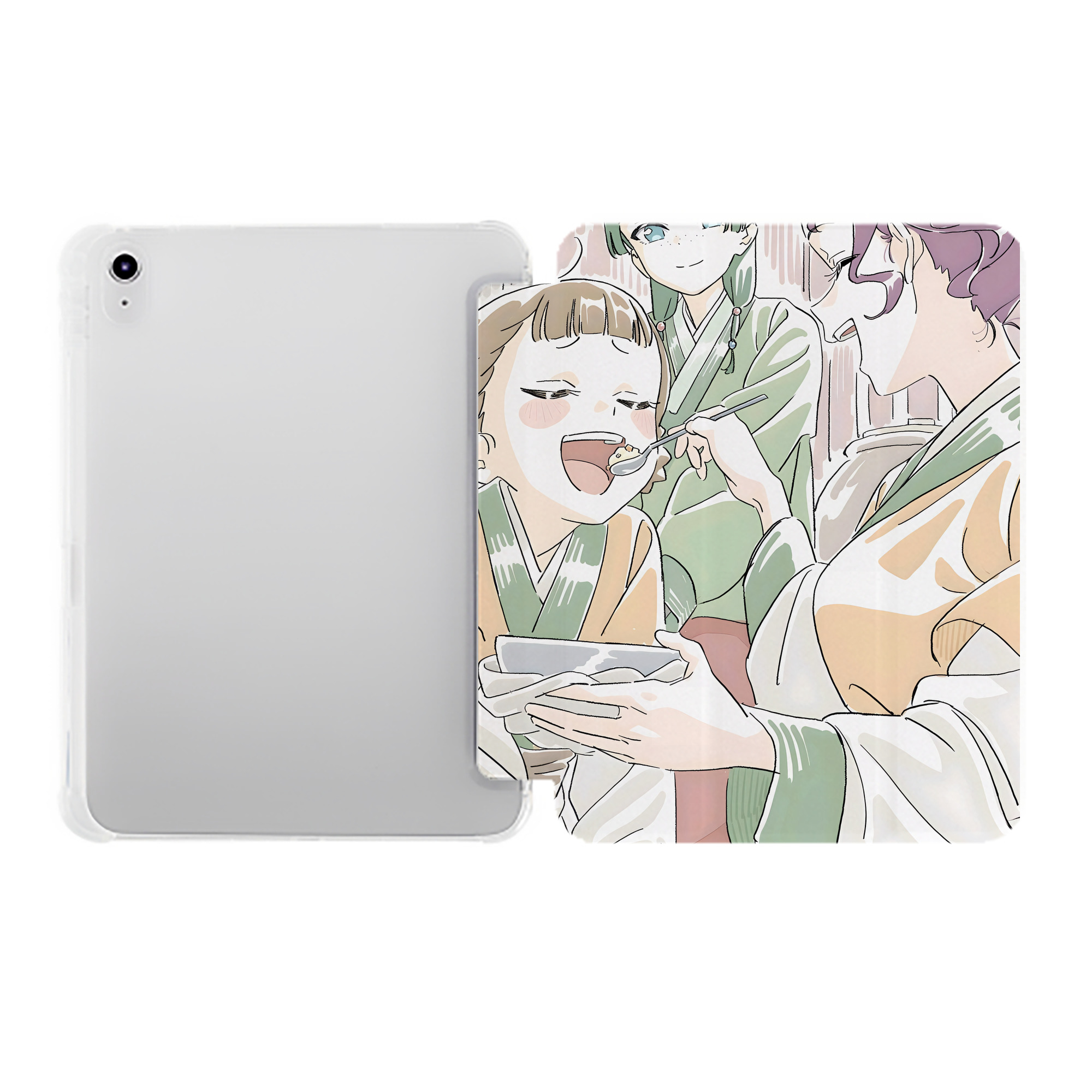 （画像用） 薬屋のひとりごと The Apothecary Diaries IPad ケース ペン収納付き 三つ折りスタンド PUレザー×シリコン 対応機種9.5/10.5/10.9インチ